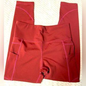 ZYIA Burnt Red Pocket Light n Tight